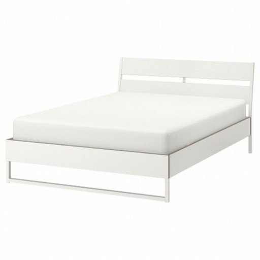 IKEA ダブルベッド　IKEAマットレス付き