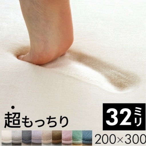 ❗️9/25まで値下げ❗️新品同様　低反発大判ラグ
