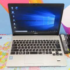 JC07151 極美品 富士通 LIFEBOOK S938/V 第8世代 DVD Lバッテリー office2019