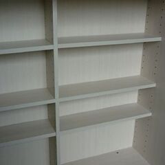 ☆本棚 ブックシェルフ 幅1000mm 奥行295mm 高さ895mm 書棚 白 スライド棚 札幌 北20条店の画像