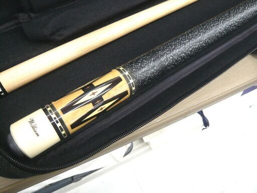 ビリヤード キュー ADAM William アダム ウィリアム 19.5oz キューケース付 中古 苫小牧西店