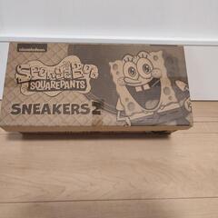 スポンジボブスニーカー　24cm白