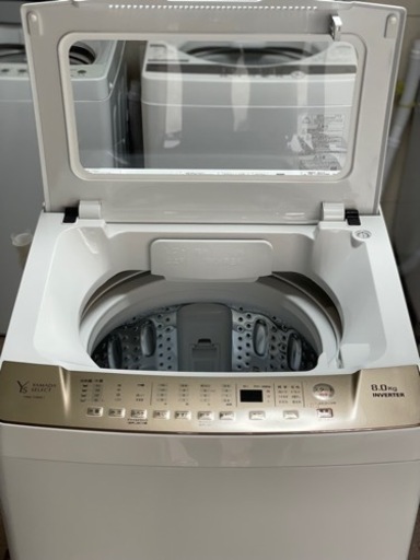 送料・設置込み　洗濯機　8kg ヤマダ　2021年