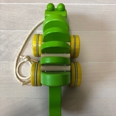 【値引中】PLAN TOYS プラントイズ　ダンシングアリゲーター　ワニ　木のおもちゃの画像