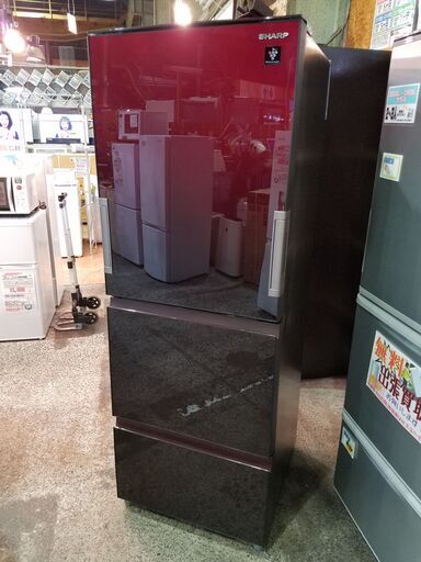 【愛品館市原店】SHARP 2019年製 356L 3ドア冷蔵庫 SJ-GW36E-R 愛市IR014598