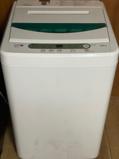 送料・設置込み　洗濯機　4.5kg ヤマダ　2016年