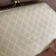 モロッカン柄　がま口ショルダーバッグ（中古品）の画像