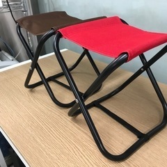 取引場所　南観音　ロ 2208-393   コンパクトチェア　折りたたみ椅子　2個セットの画像