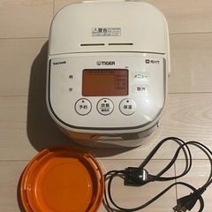 炊飯器　タイガー　3合　2017年製の画像
