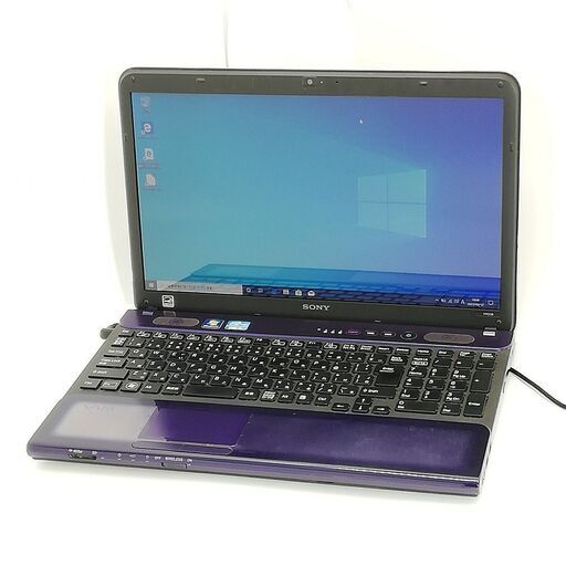 即使用可 15.5型 ノートパソコン SONY VPCCB28FJ 紫色 中古良品 第2世代 Core i5 4GB DVDRW 無線 Wi-Fi Windows10 Office 19,800円