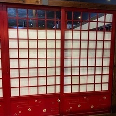 【泡瀬】売り切れました🙇‍♀️襖 障子 建具(赤D)1枚100円