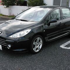★車検たっぷりR5/12★プジョー307★フェリーヌ2.0S★カロッツェリアナビ★Bカメラ★ハーフレザーシート★17大径アルミ他の画像