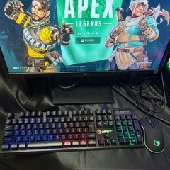 光るゲーミングPC の画像