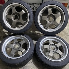 ■ワークマイスター風　165/50R15 (5J2本　6J2本) 4穴PCD100です。ナンカンスーパースポーツNSⅡハイグリップ 8部山2020年タイヤ4本セット★ 