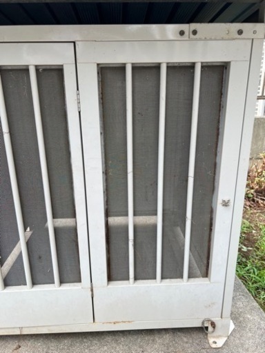 交渉中 屋外用 犬小屋 スチール犬舎 中型犬 大型犬