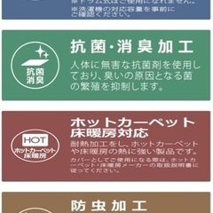 ラグマット　北欧柄　2畳190×190の画像