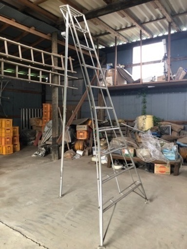 【取引確定済】剪定用梯子　ハシゴ　三脚　脚立　アルミ