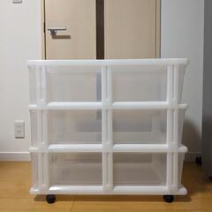 【バラ売り可】3段ボックス 収納ケース 2つの画像