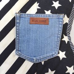 NEEDLE 5 WORKS DENISTAR MINI 星形クッション2個セット　星　クッション　デニムクッション　ボーダー　ハンドメイドの画像