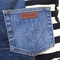 NEEDLE 5 WORKS DENISTAR MINI 星形クッション2個セット　星　クッション　デニムクッション　ボーダー　ハンドメイドの画像