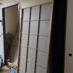 決まりました　和モダンなアルミ障子　シャンパンゴールド　