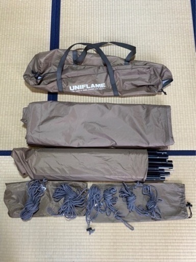 決まりました✴︎RevoタープII（L）TAN、RevoフラップII TAN、Revoルーム4プラスII TAN、Revoポール