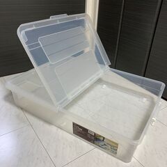 ニトリ　キャスター付き　ベッド下収納　衣類ケースの画像