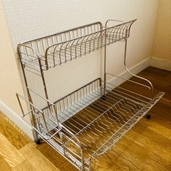 水切りラック　水切りカゴ　KEYUCAの画像
