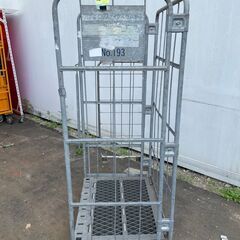 亜鉛メッキ製中古カゴ台車　W850×D650×H1700mm　★在庫数1台★　K061の画像