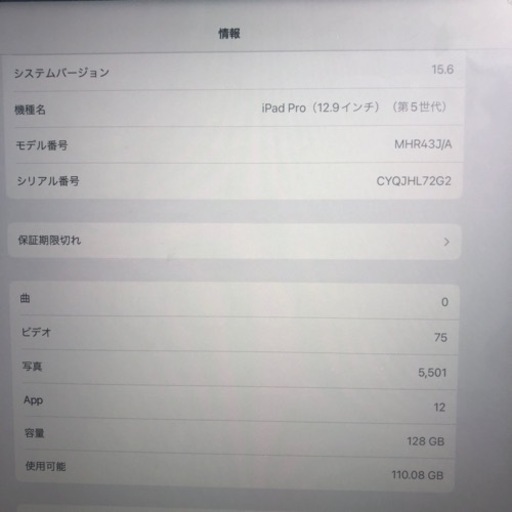 iPad Pro12.9インチ