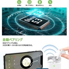 Bluetooth 5.3イヤホン ワイヤレスイヤホン KYH 多機能タッチ操作の画像