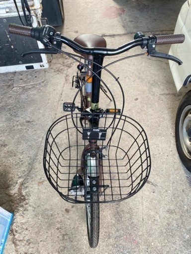 折りたたみ自転車?GUNGNIR?カゴ付き?鍵有り
