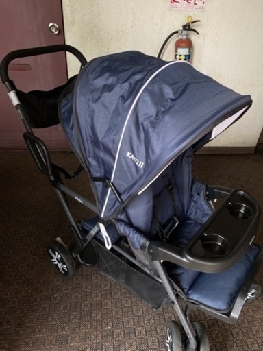 美品！　カトージ　KATOJI  二人でゴー　カバー付　ベビーカー　2人乗り　2人でゴー