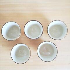 和風　湯呑みと小皿セット　お茶5個セットの画像
