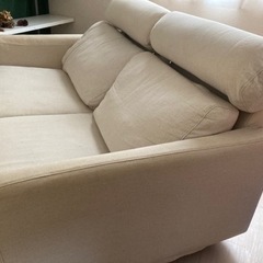 無印良品　ソファ　白の画像