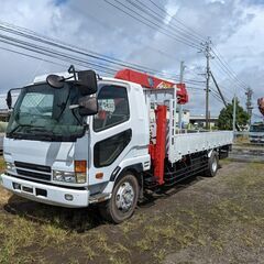 鹿児島★三菱ふそう ファイター 増トン 4段クレーン フックイン...
