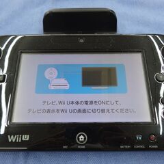 WiiU 32GB ブラック 動作品 WUP-101 本体 ゲームパッド PROコントローラー ニンテンドー ウィーユー Wii 西岡店の画像