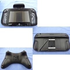 WiiU 32GB ブラック 動作品 WUP-101 本体 ゲームパッド PROコントローラー ニンテンドー ウィーユー Wii 西岡店の画像