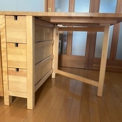 IKEA ダイニングテーブル椅子2脚セット NORDEN ・ NORDMYRA