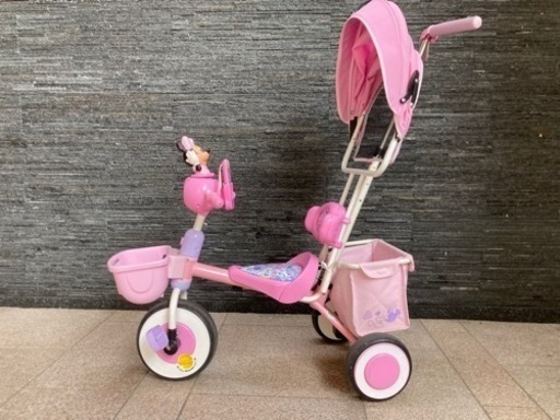 【期間限定値下 正常美品】ミニー三輪車（携帯付き）