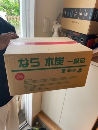 バーベキュー用炭5kg一箱！