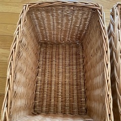 籐のカゴの画像