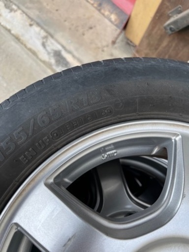 155/65R13ブリヂストンタイヤ　ネキストリー2016年製アルミ付