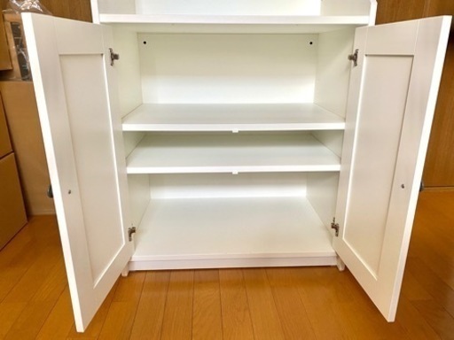 最終値下げ【美品】IKEA イケア ホワイト 棚 シェルフ 本棚 ブックシェルフ 白