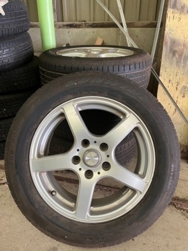 値下げしました16インチ　アルミ　タイヤセット(溝あり)4本