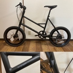 新品】RITEWAY ライトウェイ GLACIER L グレイシアエル 黒 ミニベロ