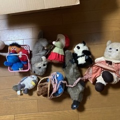 ぬいぐるみなどの画像