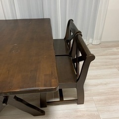カリモク　テーブル　イス　RUSTIC
