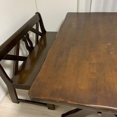 カリモク　テーブル　イス　RUSTIC