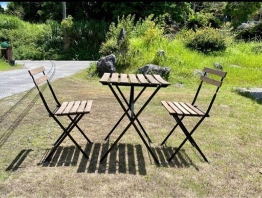 IKEA イケア 屋外用 テーブル\u0026チェア2脚セット